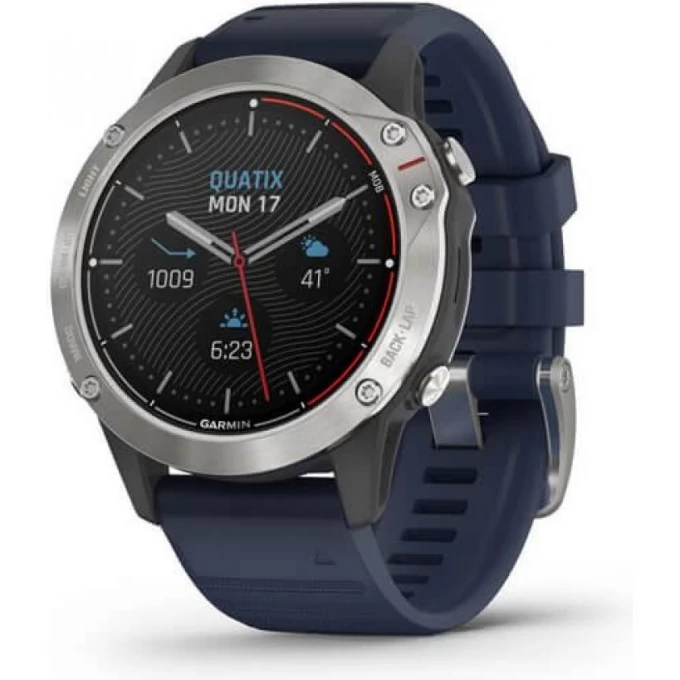 Часы GARMIN QUATIX 6, CAPTAIN BLUE SILICONE BAND 010-02158-91 Часы GARMIN QUATIX 6, CAPTAIN BLUE SILICONE BAND 010-02158-91